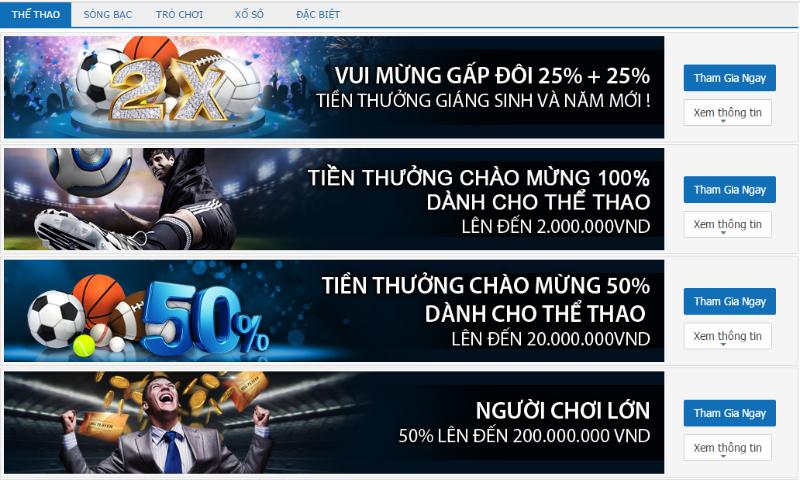 Các chương trình ưu đãi cực khủng