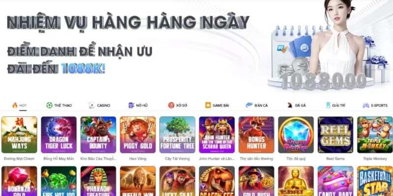 Một số trò chơi hot nhất tại nhà cái Rs8sport