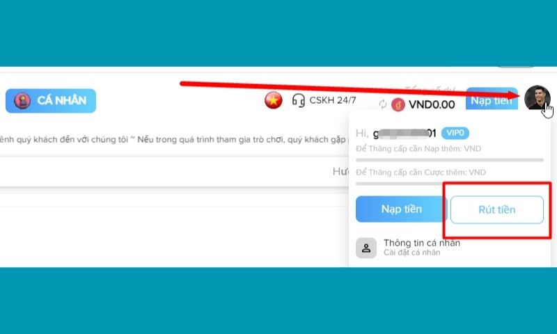 Lưu ý quan trọng khi thực hiện nạp - rút tiền tại Rs8sport