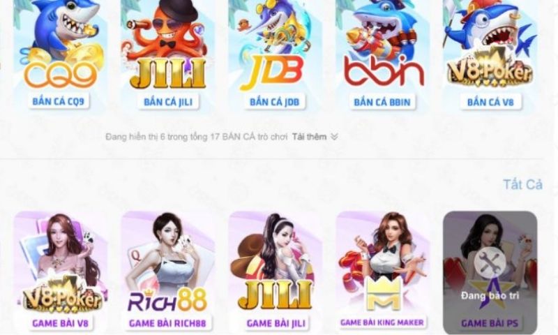 Sảnh game bắn cá & nổ hũ cực hot